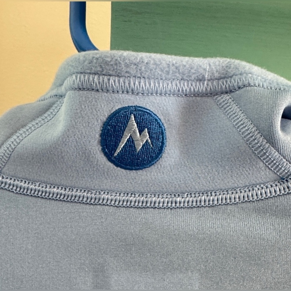 Marmot Blue Fleece Pullover sz M EUC - Picture 7 of 8